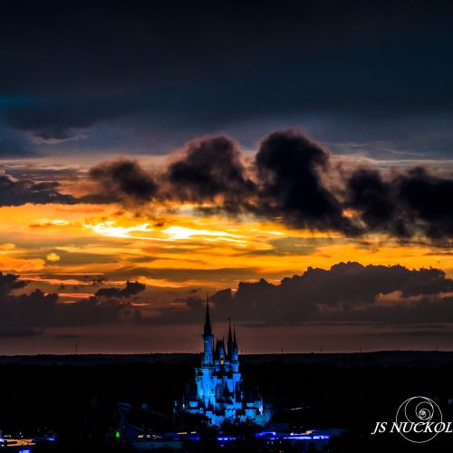 The Magic Kingdom After a storm at sunset. "Enchan