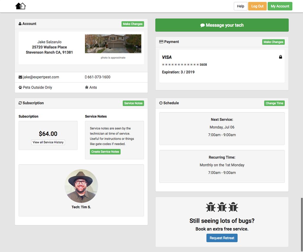 Full account management, payment handling and more