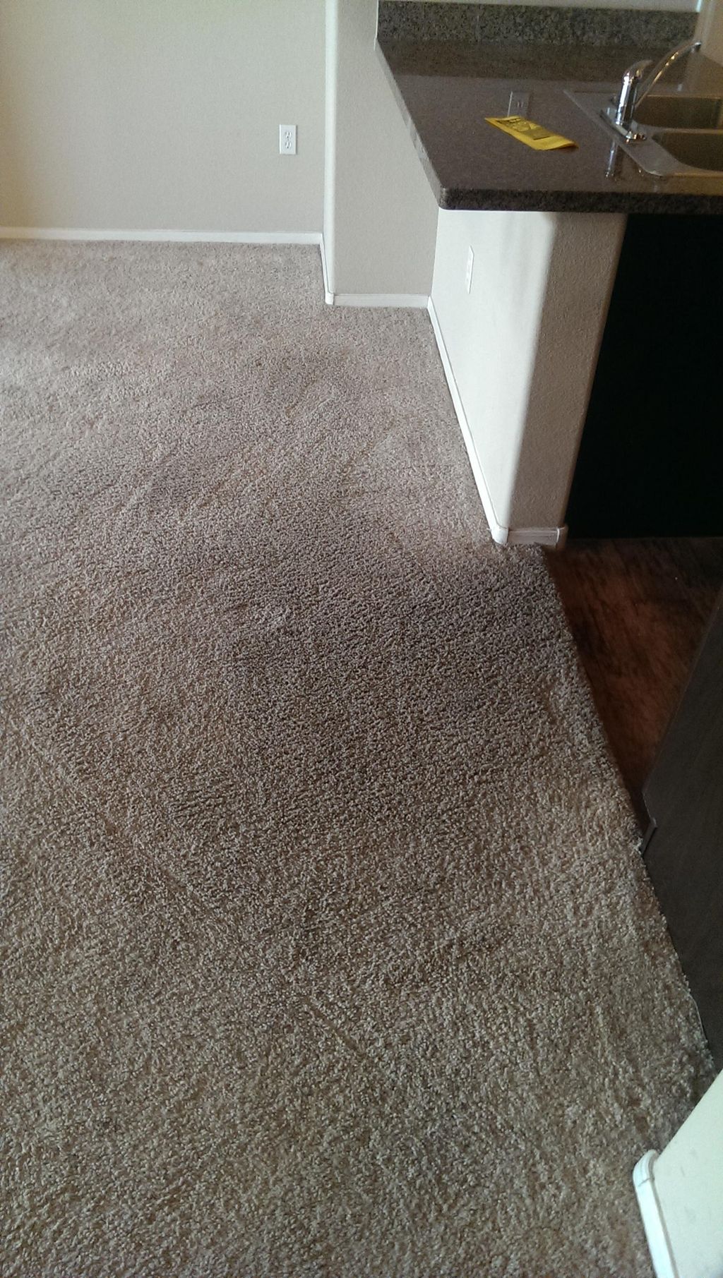 (Before) High traffic area coming out of the kitch