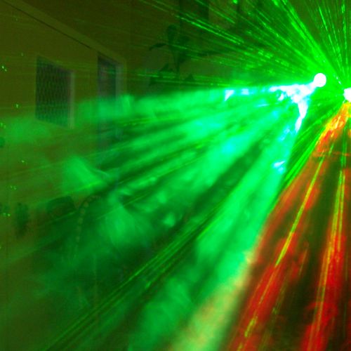 Lasers and Chauvet lights with fog