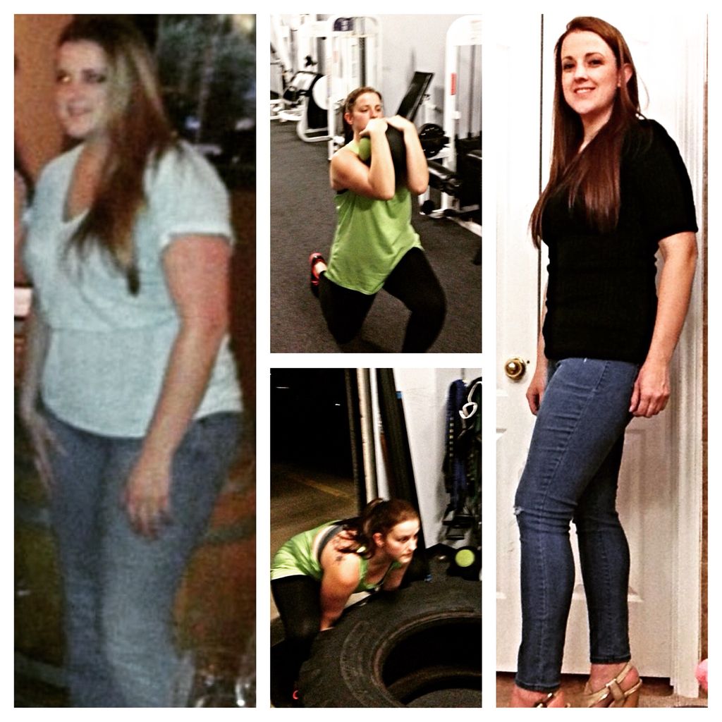 Personal training client 4 month transformation.