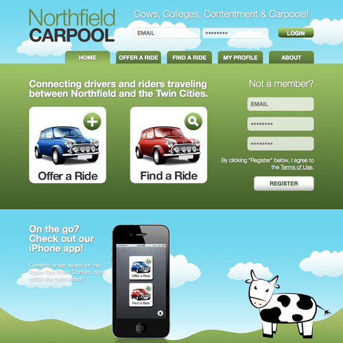 Northfield Carpool  Web Design & Development