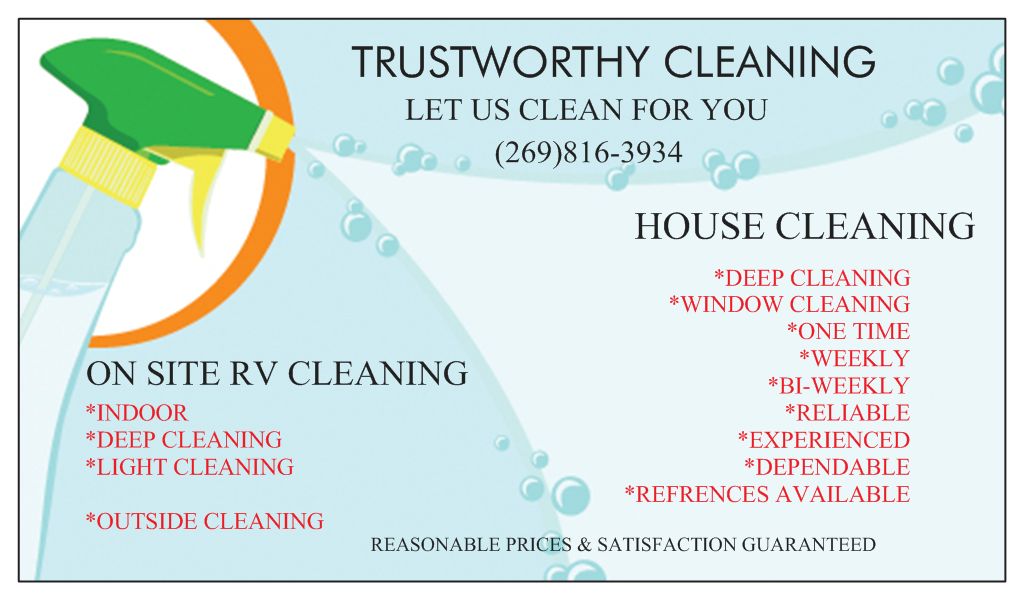 TRUSTWORTHY CLEANING AND RV REPAIR