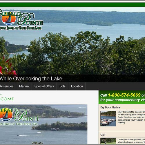Custom Build - Lakeside community web site.