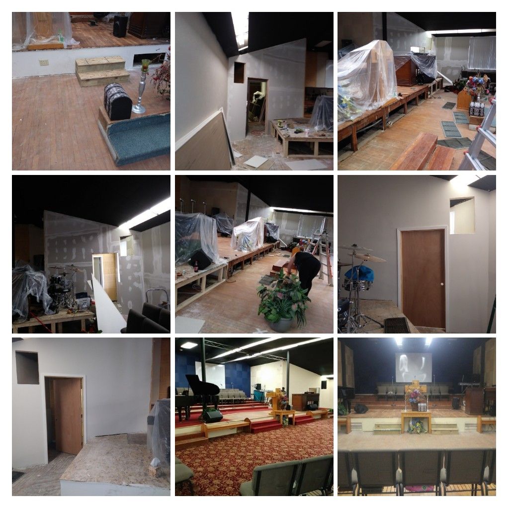 1960's Church-Custom built new stage additions and