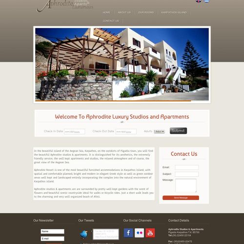 Aphrodite Hotel - Tourism Web site