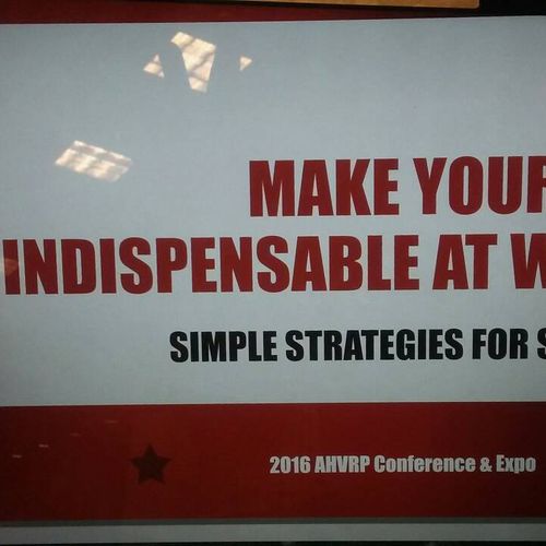 "Make Yourself Indispensable at Work" presentation