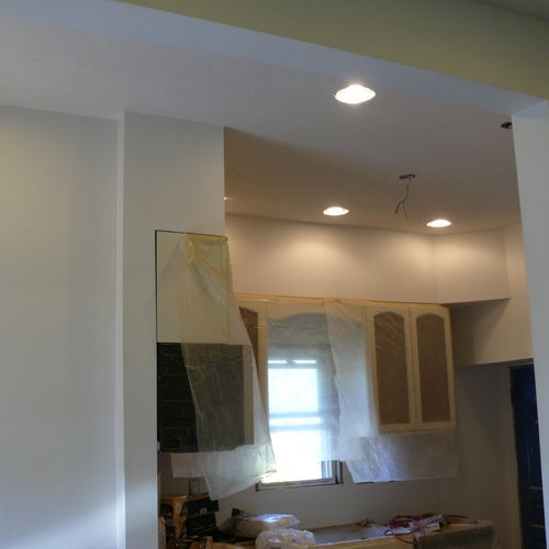 Kitchen Remodel with new recessed lighting