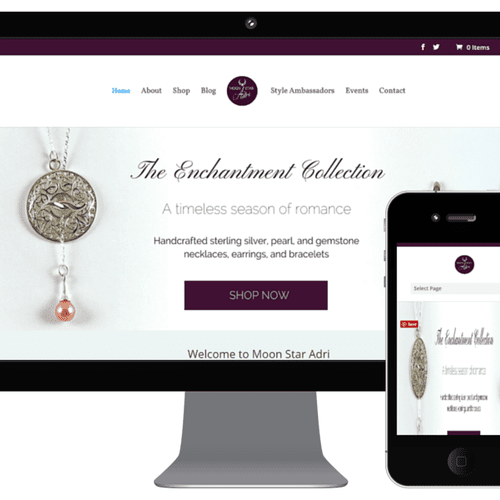Website Designed for a Jewelry Shop