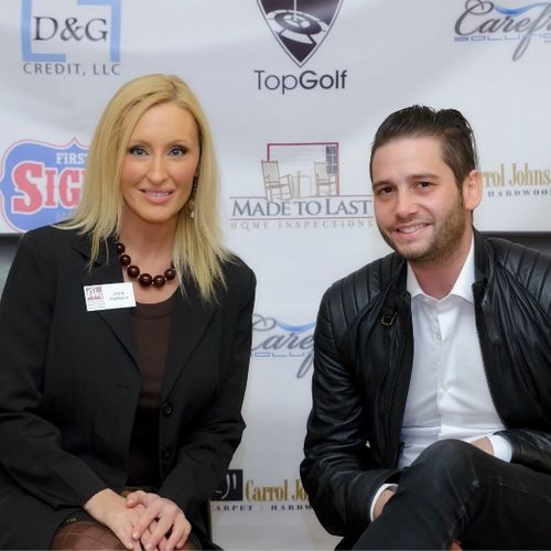 Jlyne Hanback with Josh Flagg at an exclusive home