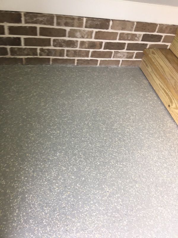 This was a garage floor that we completed. You can