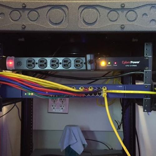 Ethernet Patch Panel and Switch for 48 Location: S
