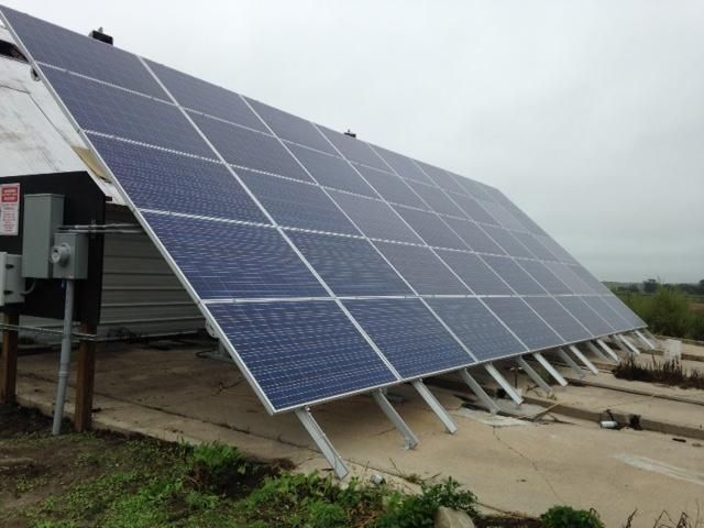 45- solar panels installed and wired.