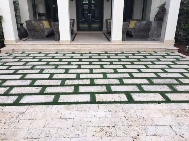 Artificial Grass and Pavers