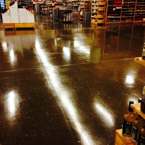 World Market, Bend, OR just refinished the floors.