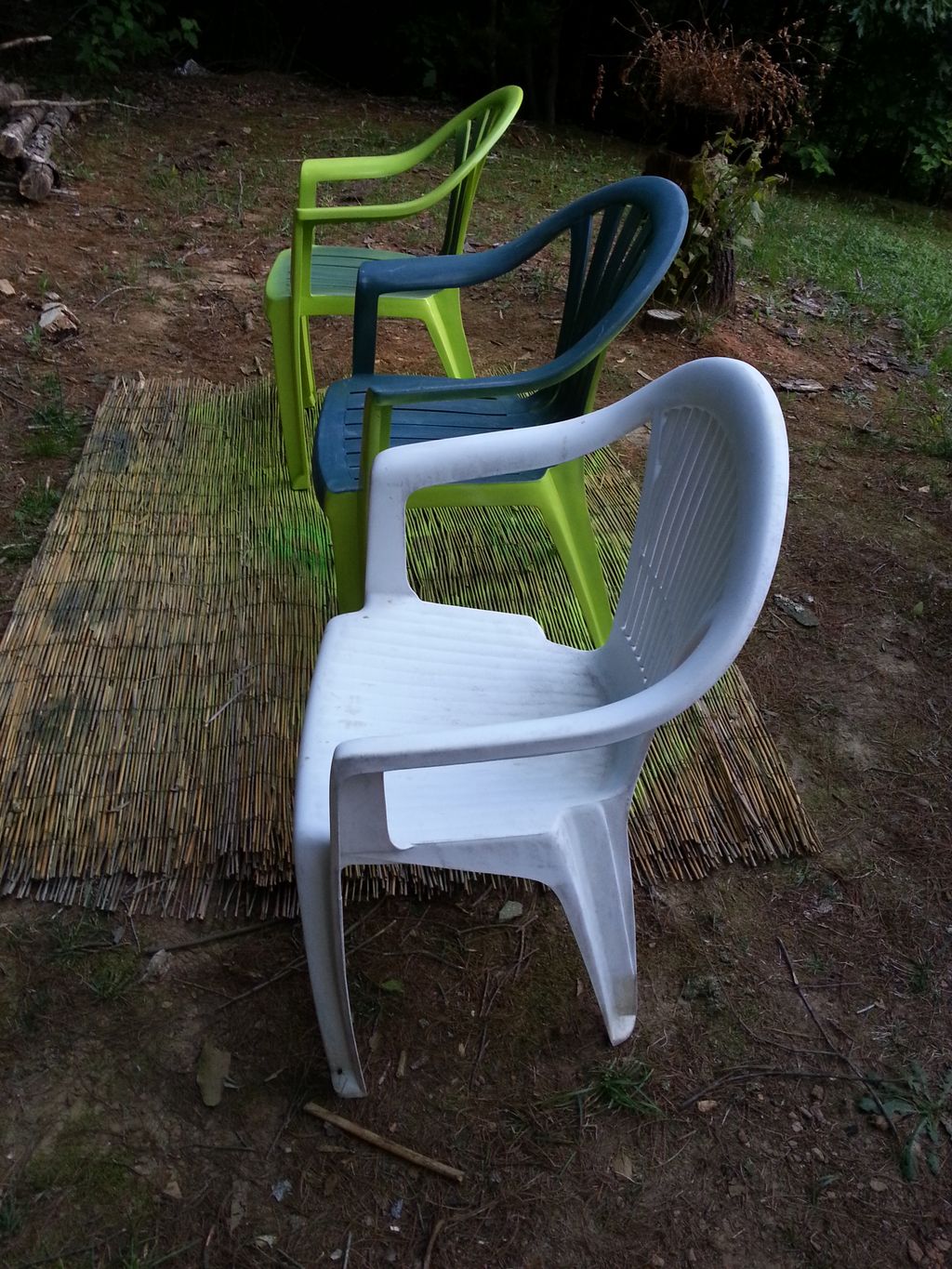 Re purposing old worn out patio furniture.