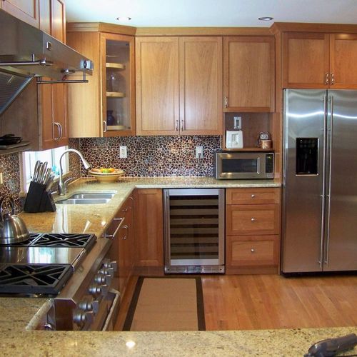 Custom made cabinets and Kitchen remodel.