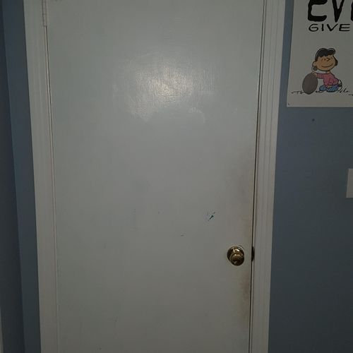 BEFORE Custom Hang Door 