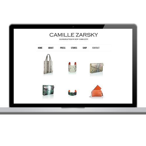 Camille Zarsky - Website Design - http://camilleza