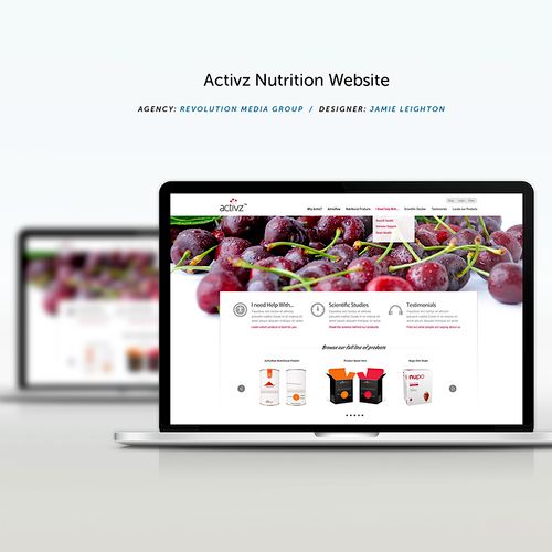 E-Commrce web design, packaging design for organic