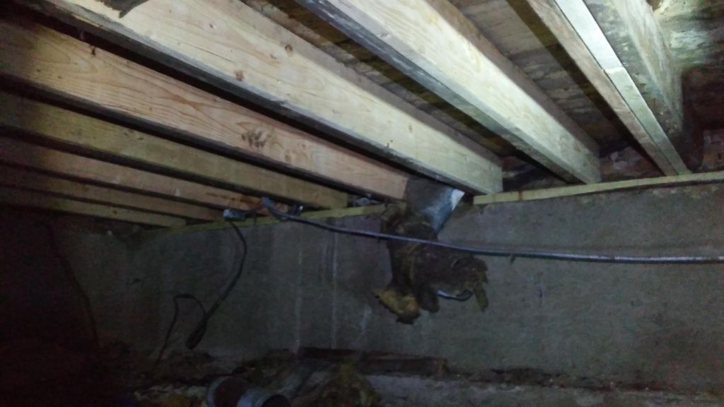 New floor joists installed