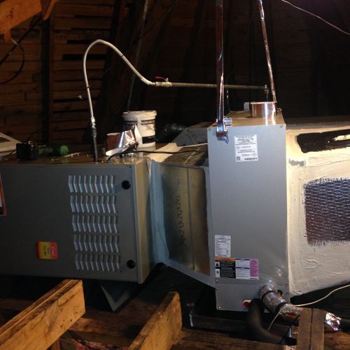 Residential air conditioning and heating systems