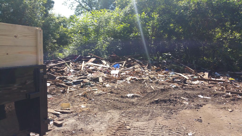 During clean up.