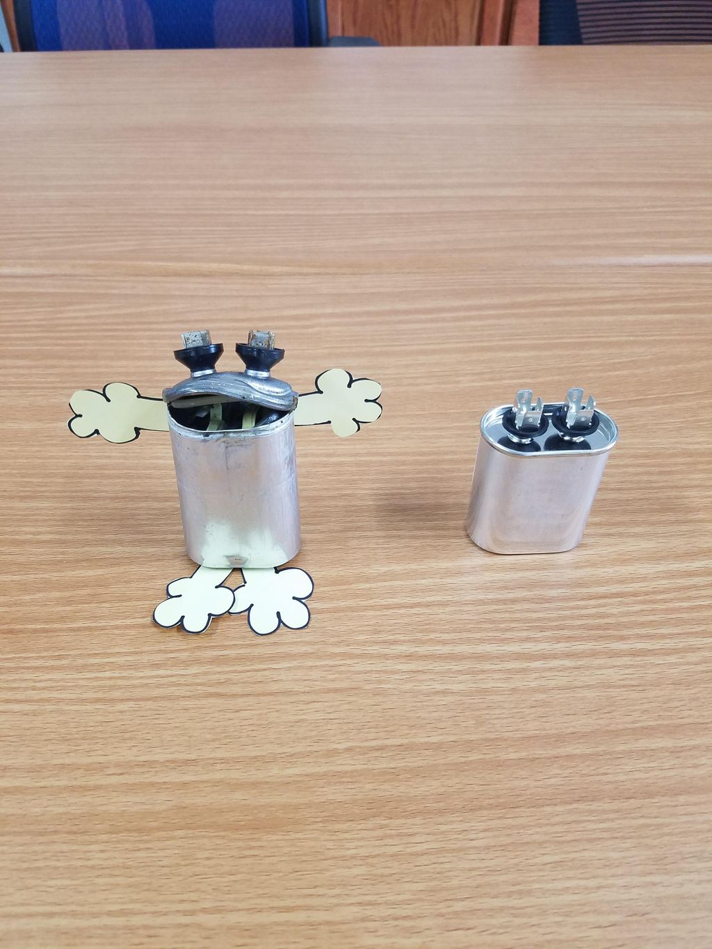 Sometimes run capacitors croak!