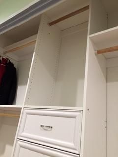 Custom Shelving for existing closet space.