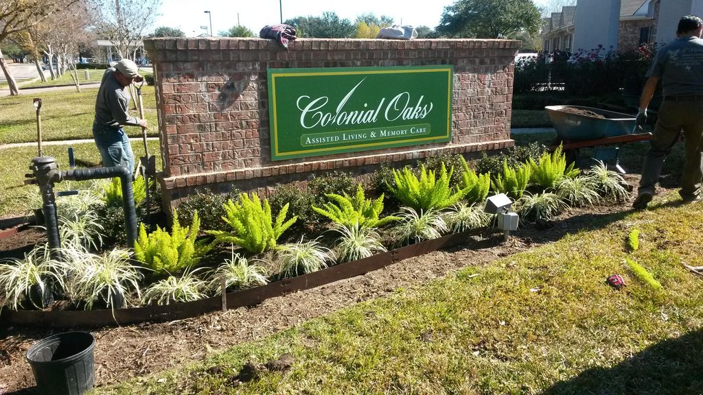 New landscaping at assistant living Center