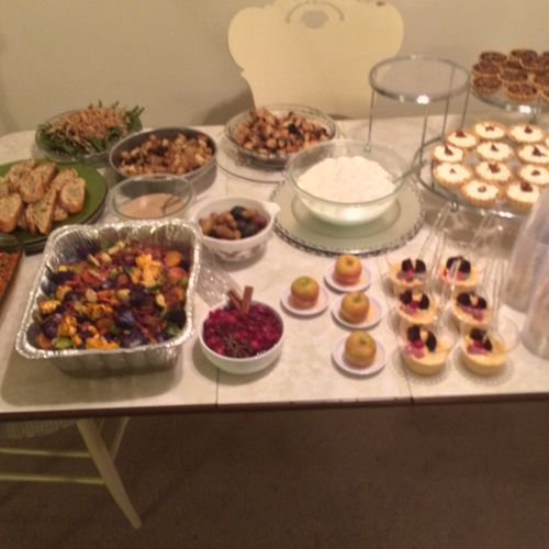 Thanksgiving dessert catering event 2014