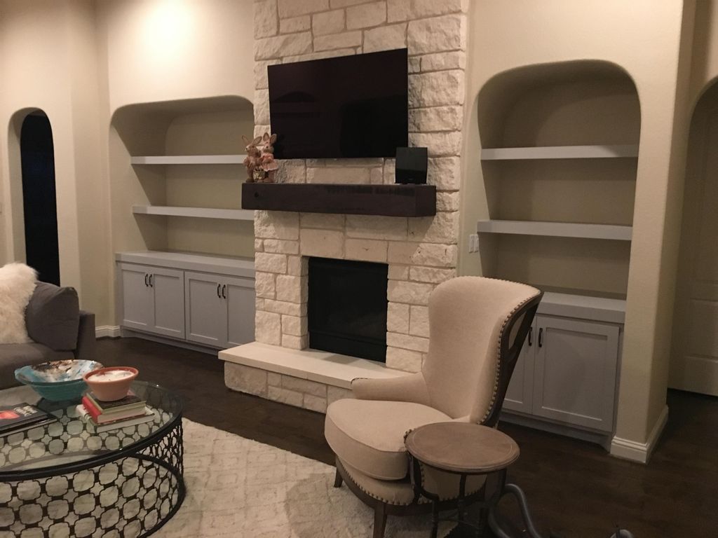 This home had two large, unused spaces on either s