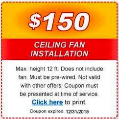 Pre-wired Fan Installment Coupon Special!