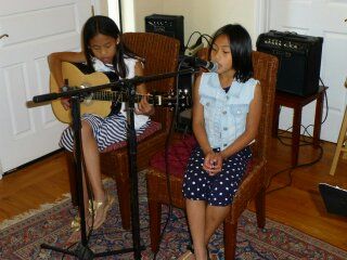 Recent student concert, 2 sisters