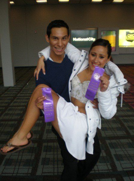 My dance partner and I at Ohio Nationals, winning 