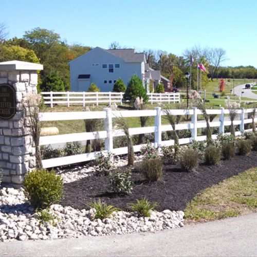Keever Creek Entrance Landscaping Design and Insta