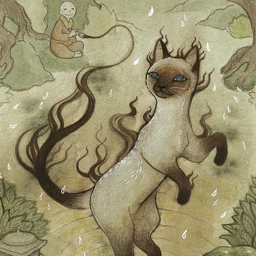 'Dancing Siamese' -- Storybook Illustration based 
