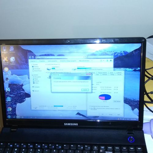 Reformatted a laptop after owner had viruses