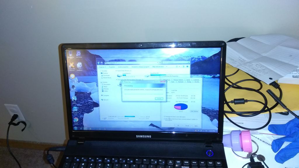 Reformatted a laptop after owner had viruses