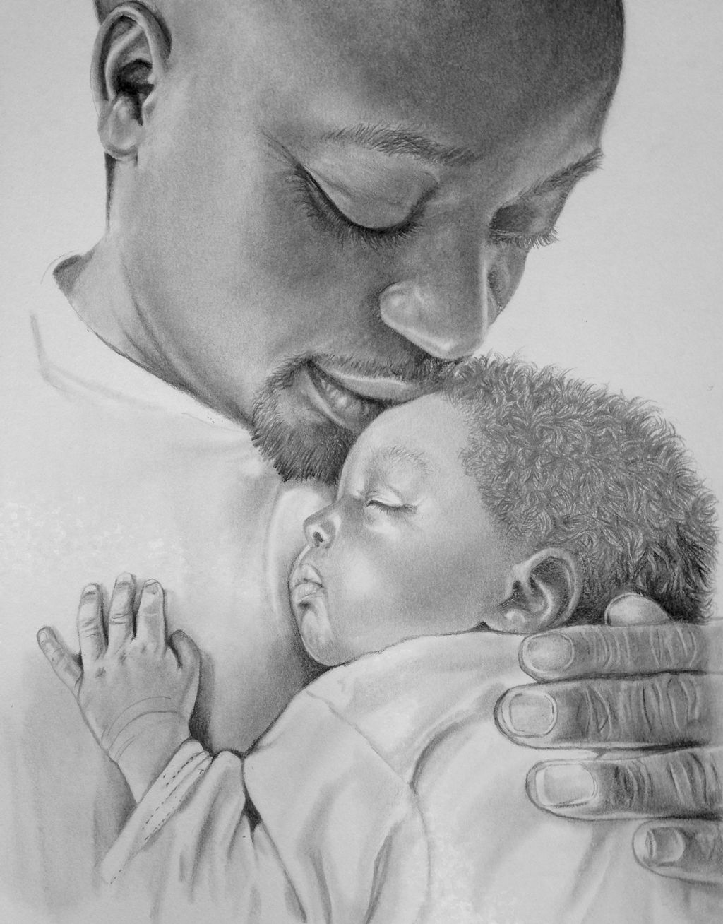 A portrait of Dad's love for his newborn son.