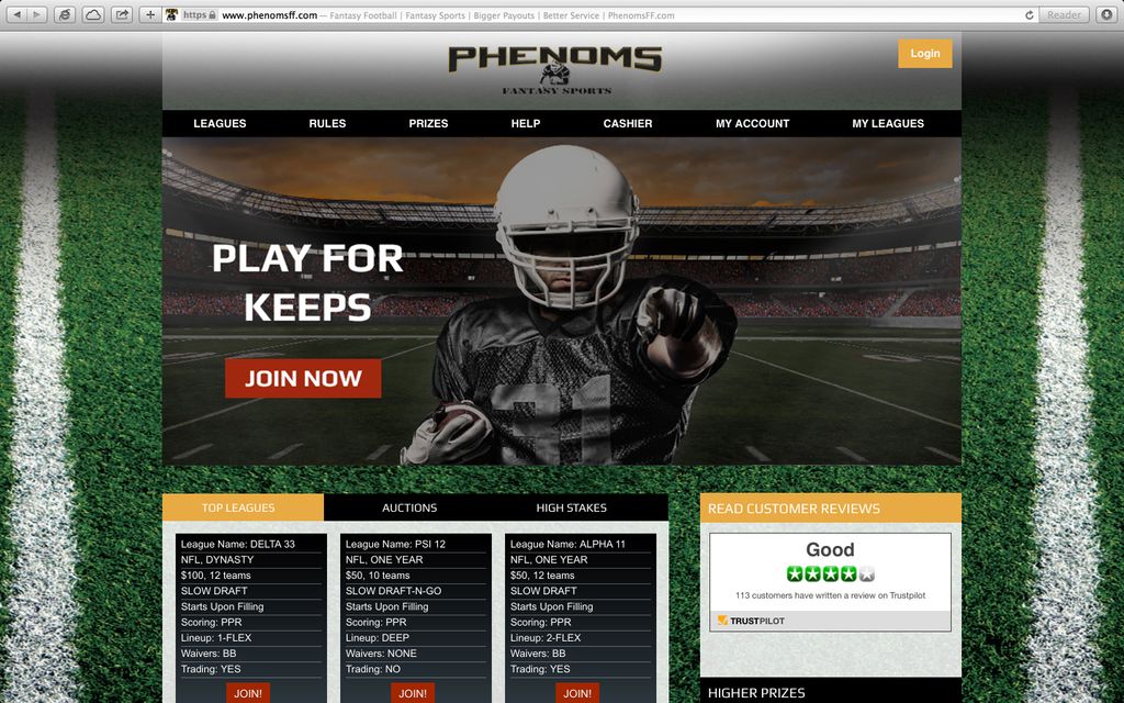 Fantasy Football Website