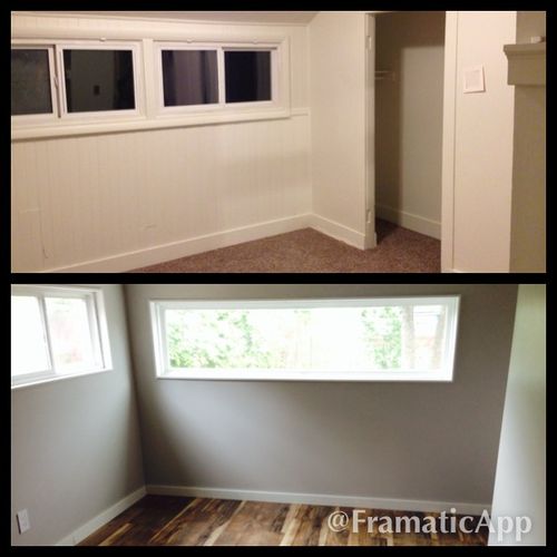 Before and After of the Master Suite