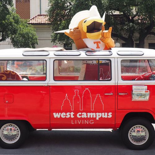 Logo and signage design for West Campus Living in 