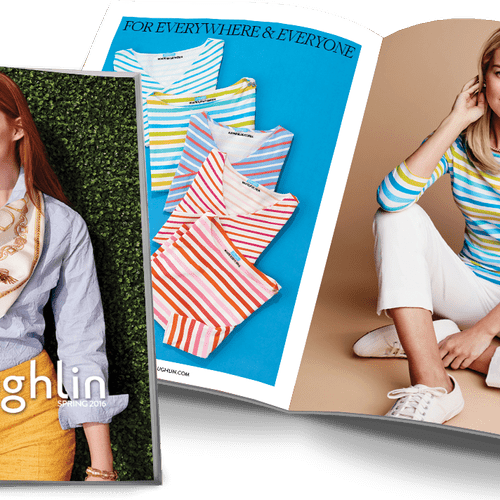 50 page catalog for J.McLaughlin's Spring Campaign