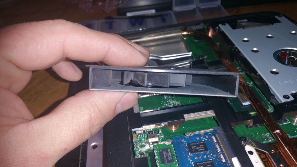 cleaned and repaired laptop fan
