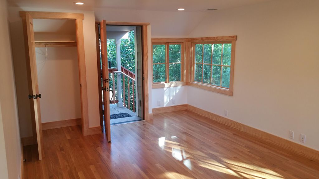 custom maple casing and baseboard with doug fir st