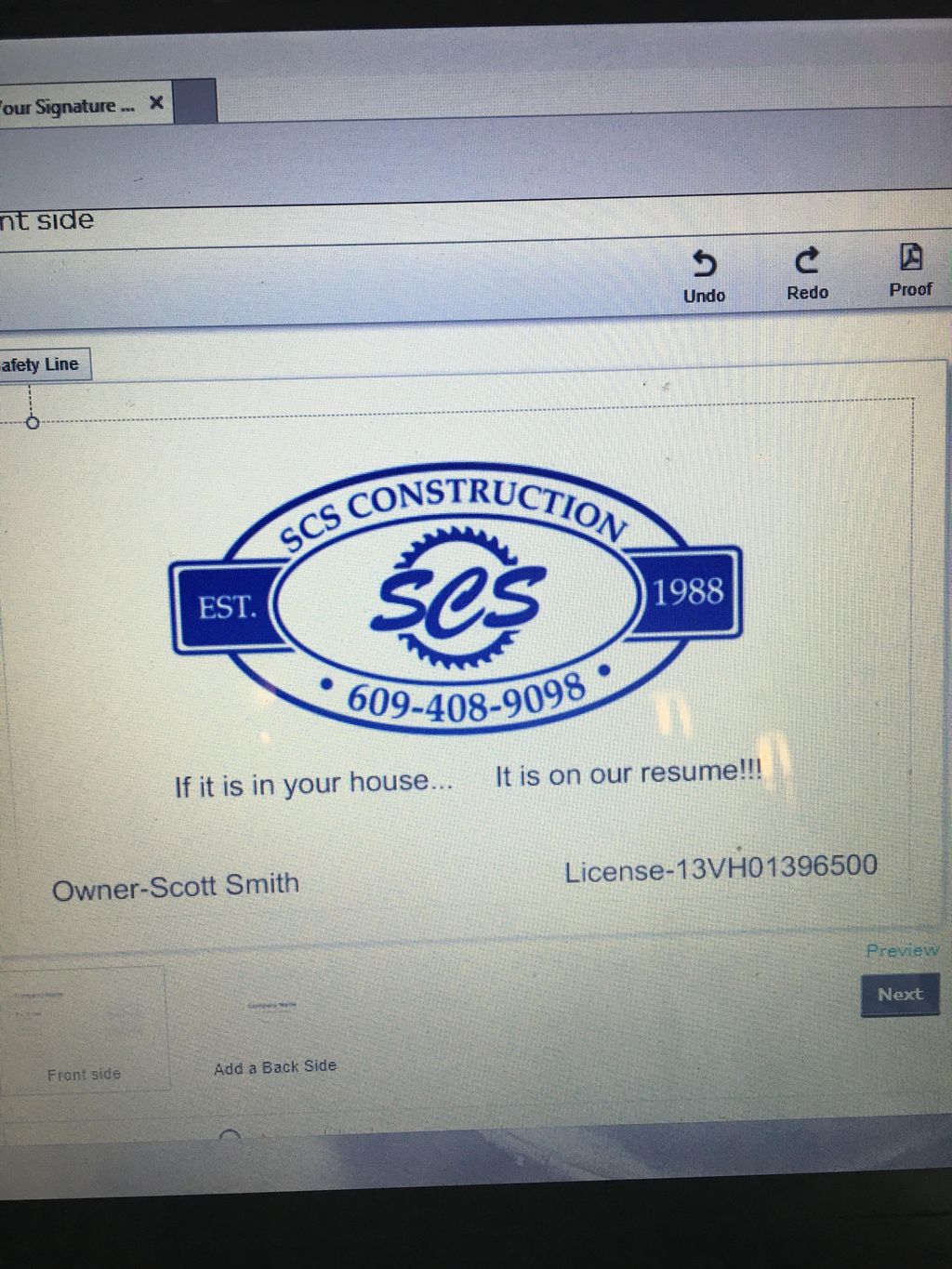 SCS Construction LLC