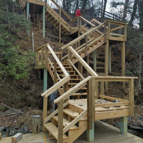 unfinished stair project 