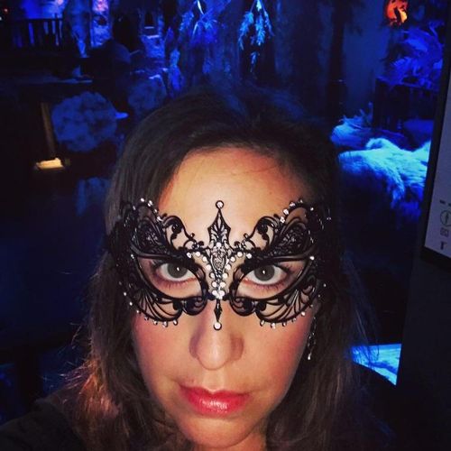Doing readings at a masquerade ball