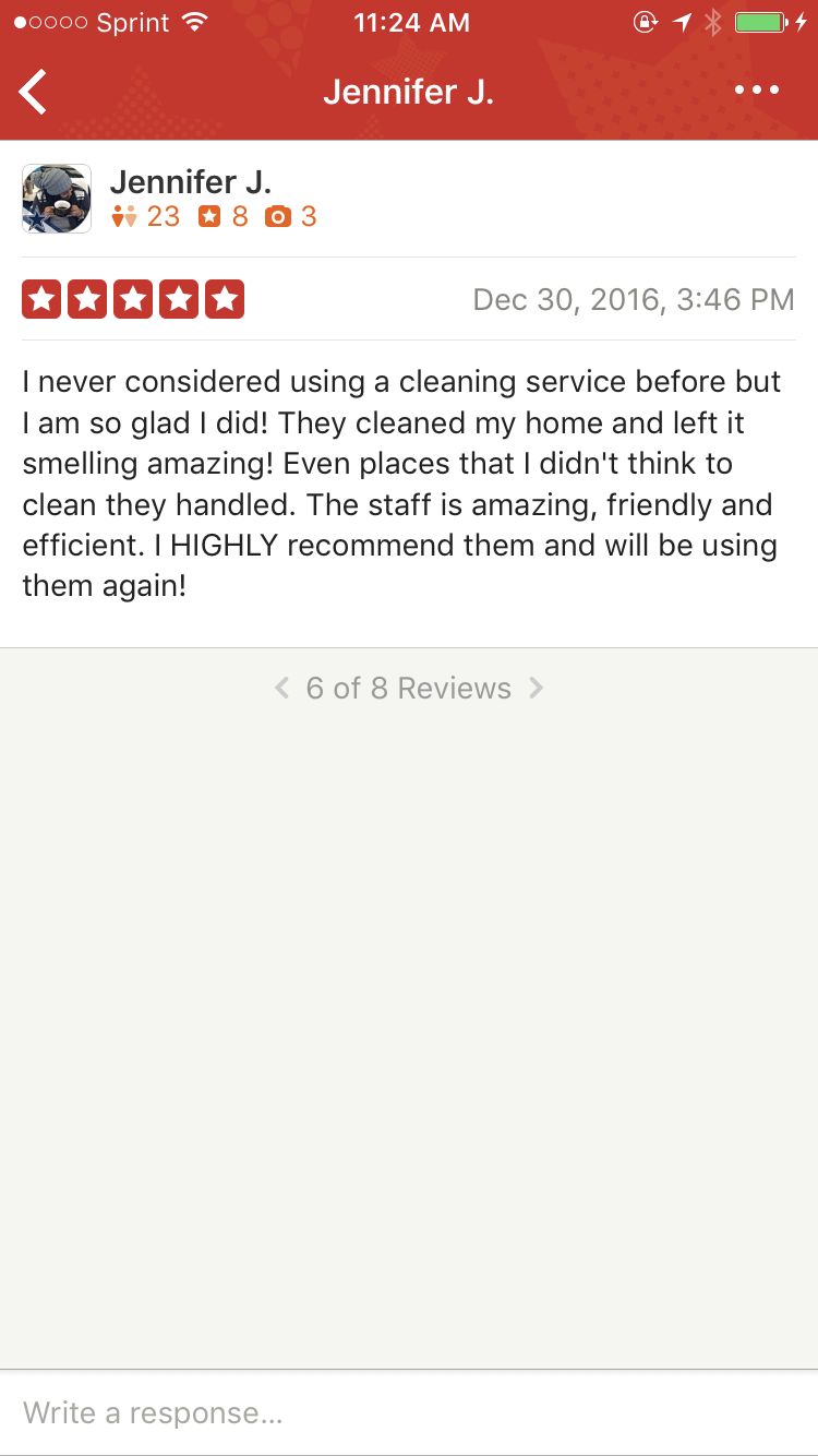 Five star review from a rock-star client!